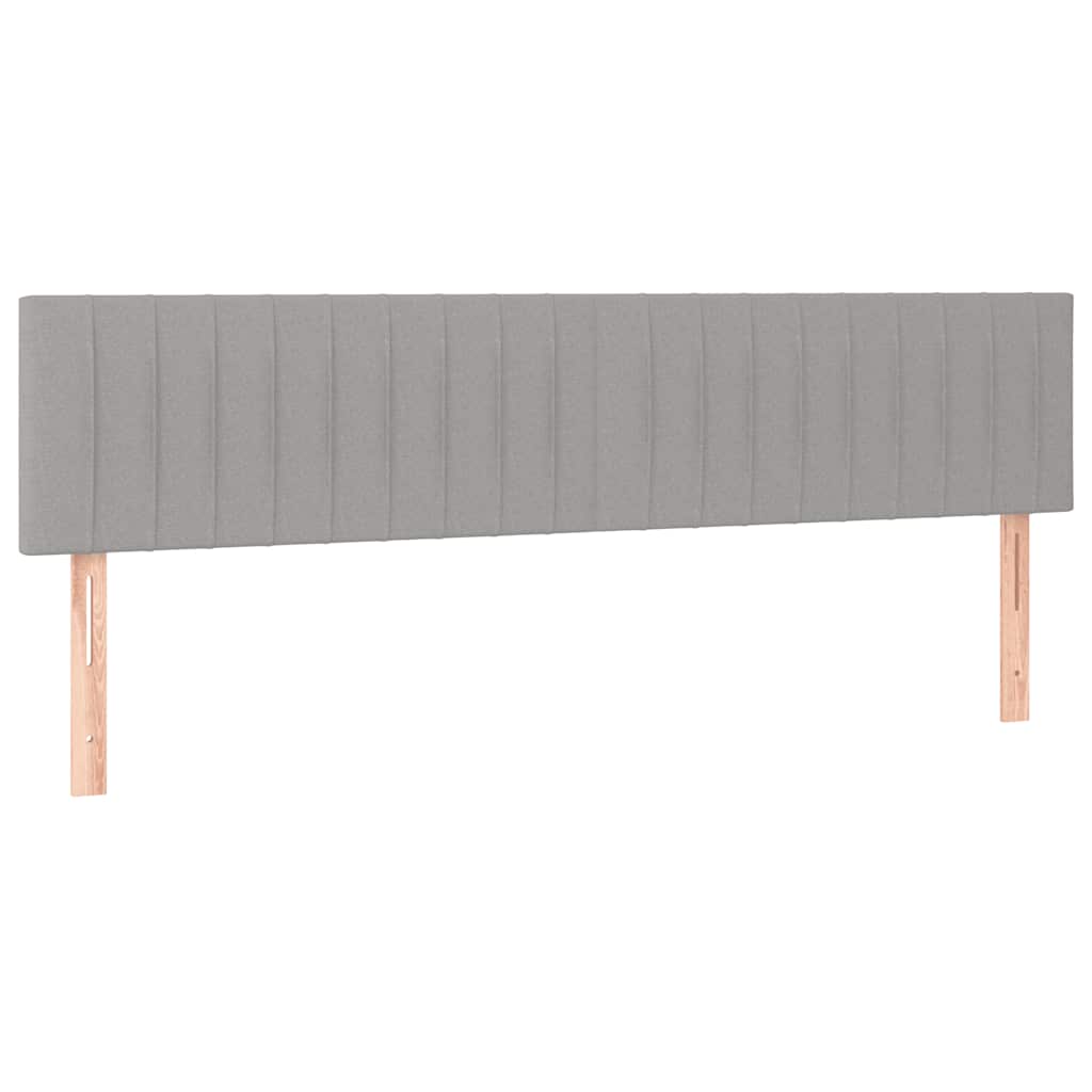 Vidaxl Kontinentalbett Mit Matratze, Hellgrau, 120x190 Cm Stoff