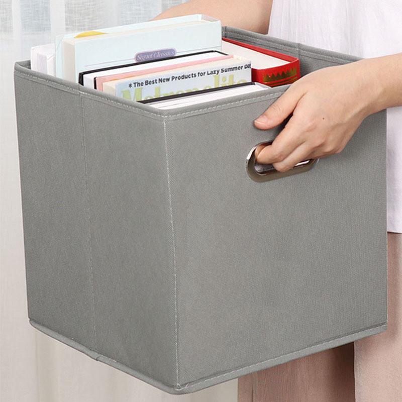 Clothing Storage Box Foldable With Metal Buckle For Bedroom Closet Organization