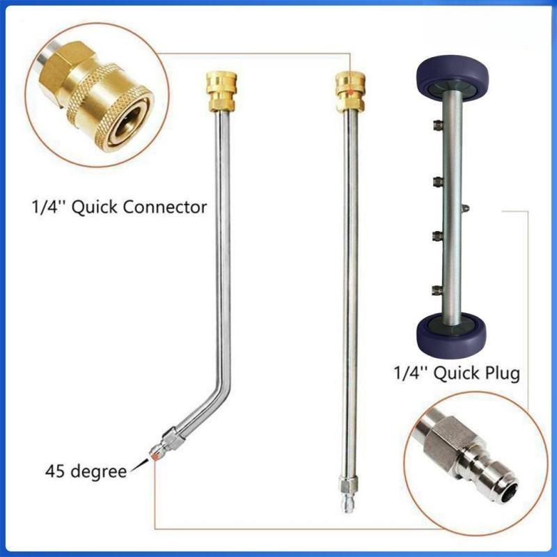 5000PSI High Pressure Washer 2-in-1 Undercarriage Cleaner Car Chassis Floor Wash Water Broom Washer