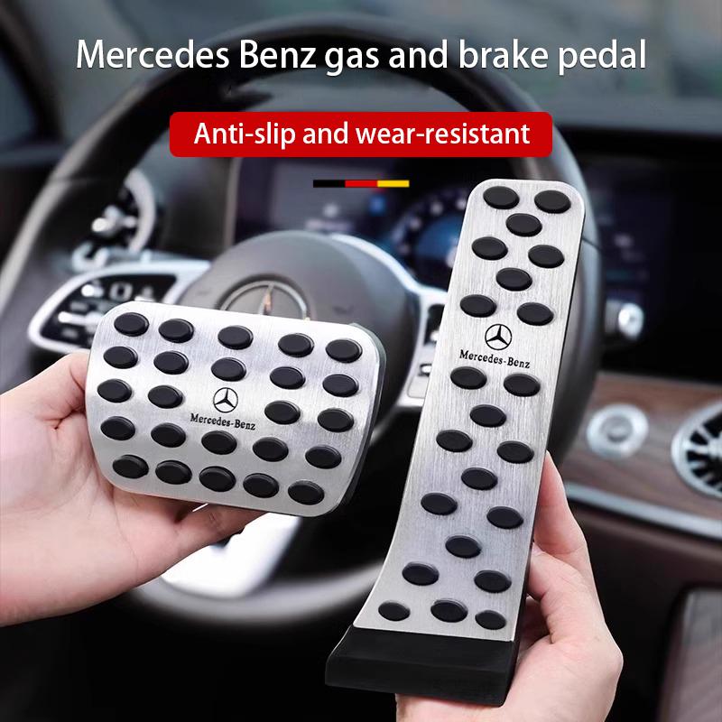 2025 Hot 2pcs Car Foot Accelerator Brake Pedal Cover Accessories For Mercedes Benz AMG W177 W176 X166 X167 C257 C218 X253 C118 C