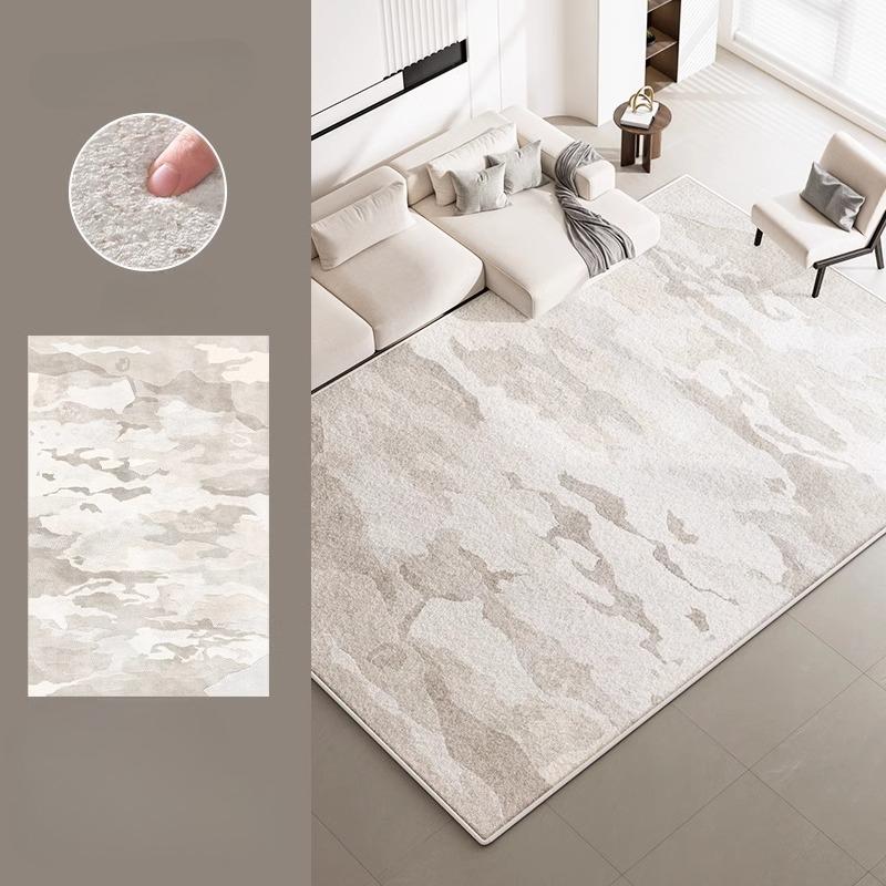 Cream Style Carpets for Living Room Large Area Bedroom Washable Decor Carpet Thick Plush Lounge Floor Mat Fluffy Soft Study Rug