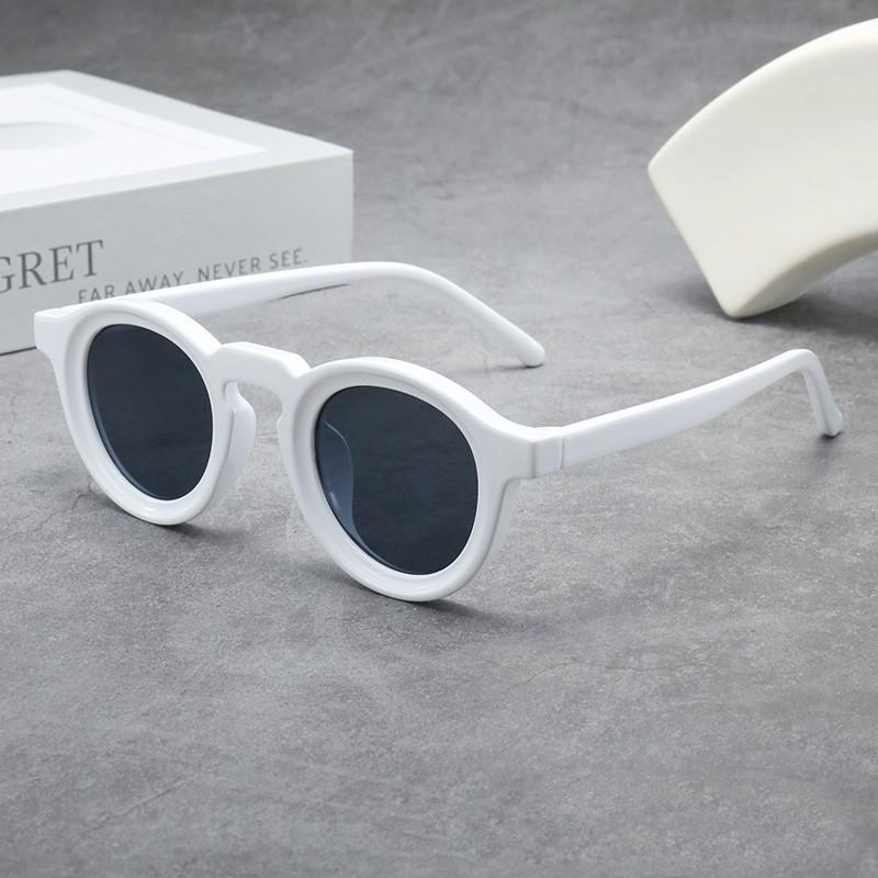 Round Small Frame Sunglasses Retro High-End Men Women Sun Glasses Trendy Outdoor UV400 Shades Fashion Goggles