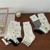 Damen Frühling und Sommer Neue Süße Schleife College-Stil Freizeit Knochenlose Kurze Socken