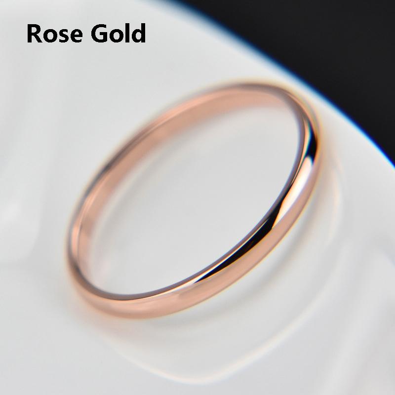 Simple Fashion Stainless Steel Finger Thin Ring Silver Color Rings For Women Girls Fine Jewelry Anillos Size 4-10