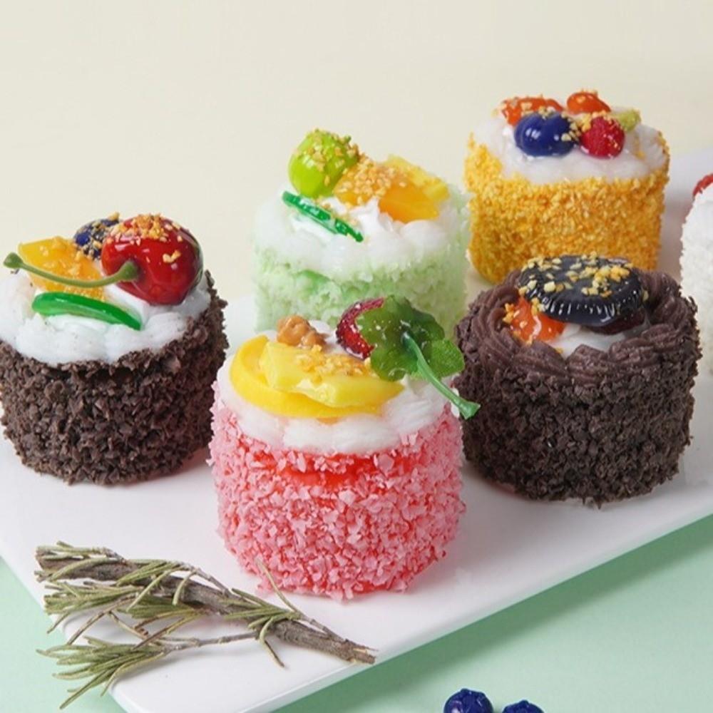 Cartoon Cake Squeeze Toy Soft Refrigerator Magnets New Mochi Squish Foam Toy For Stress Relief