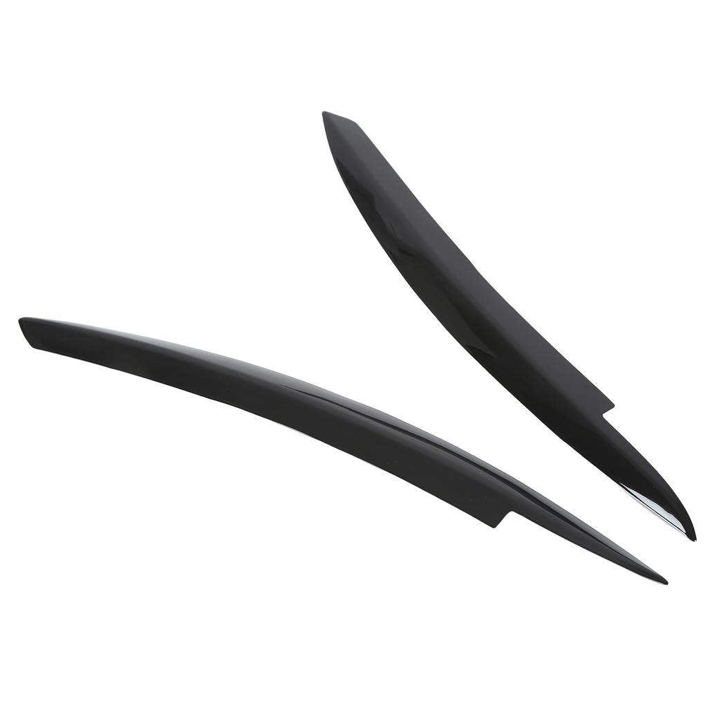 Pair Car Headlight Eyebrows Left Right Glossy Black Modification Replacement for 6 MK6 2008?2012