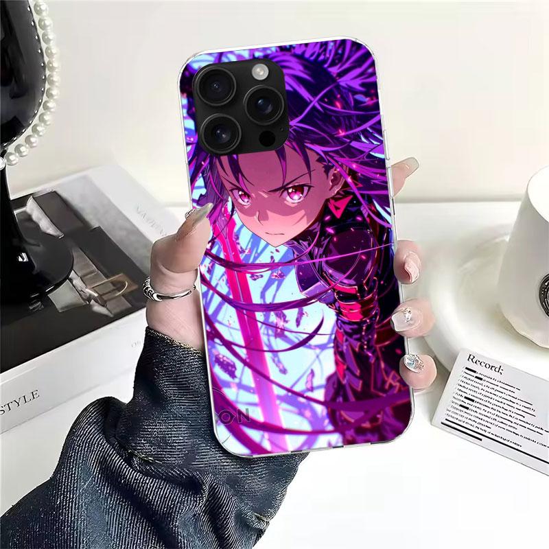 Anime Sword Art Online SAO Soft Phone Case For IPhone 18 11 17 Air 16E 16 Pro Max 15 + 14 Plus 13 Mini 12 Apple 7 SE 8 Fundas Coque