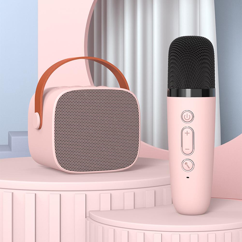 All-in-One Karaoke Machine Bluetooth-Compatible HIFI Portable Karaoke Speaker Set Noise Reduction Multifunction for Kids Adults