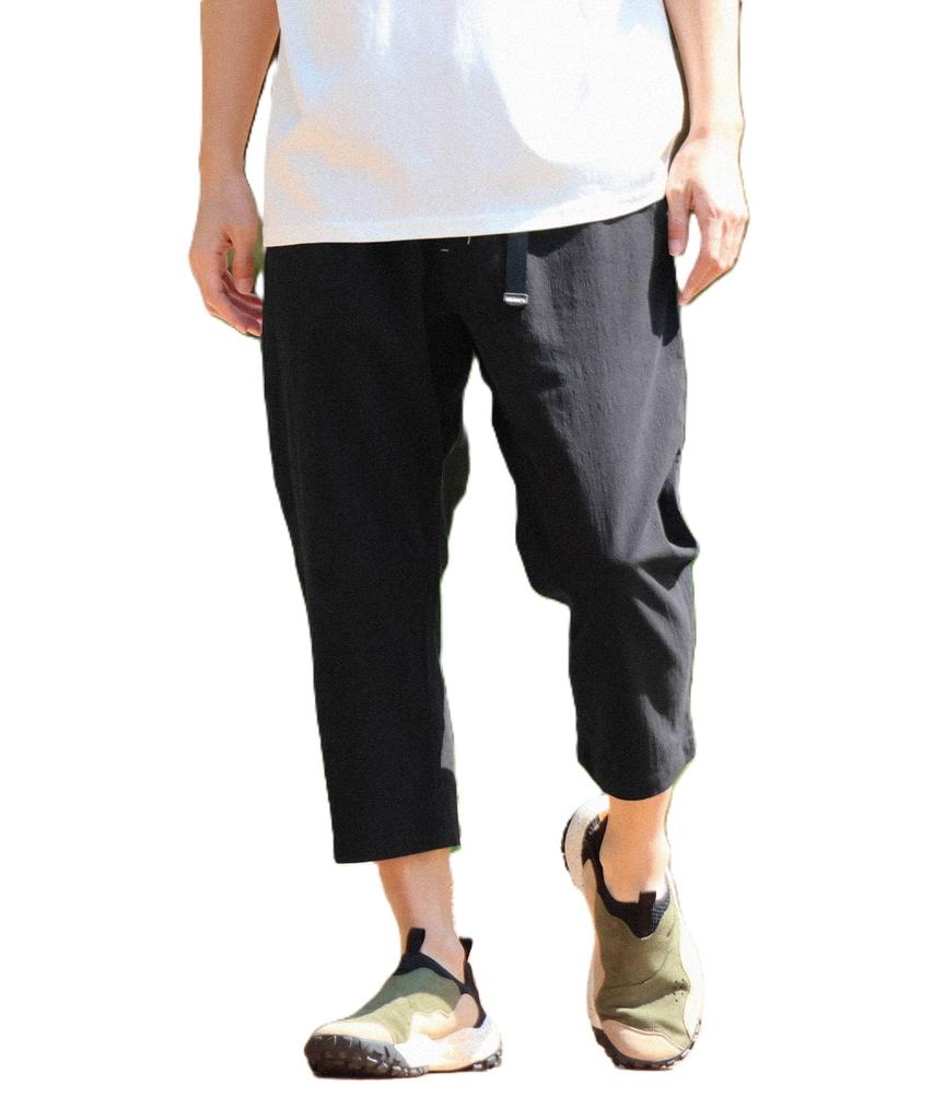 Cliff Mayer Men's Medium Cropped Pants, Cool to the Touch, Black, for Climbing, 3/4 Length