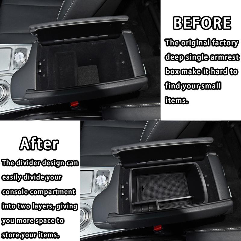 SixthSmoy Center Console Organizer for Genesis GV80    2024 Accessories, Armrest ert Tray Secondary Storage Box