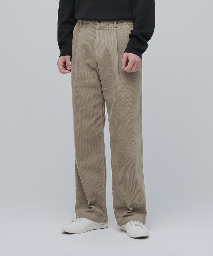 MUSINSA STANDARD Wide Corduroy Pants [Light Beige]