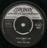 7inch Record RICKY NELSON  Hello Mary Lou 45HLP9347 London Records 1960 UK Pop Used