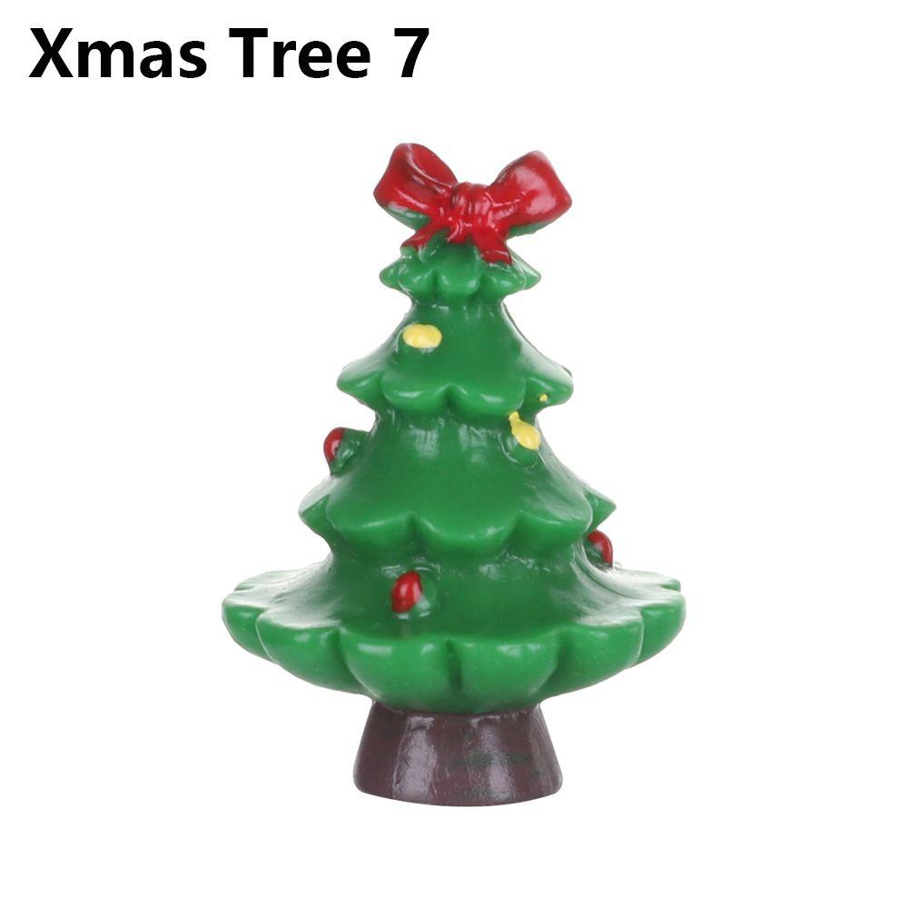 Toys Deer Fairy Garden Home Decorations Santa Claus Christmas Figurines Miniature Snowman Xmas Tree