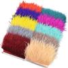 Veer1Meter Struisvogelveren op Lint Franje Randafwerking 8-10cm DIY Rok Naaiben Versieringen Randen Veer Jurk Decoratie voor Kleding Decoratie