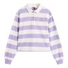 Tommy Jeans Womens/Ladies Striped Cropped Polo Shirt