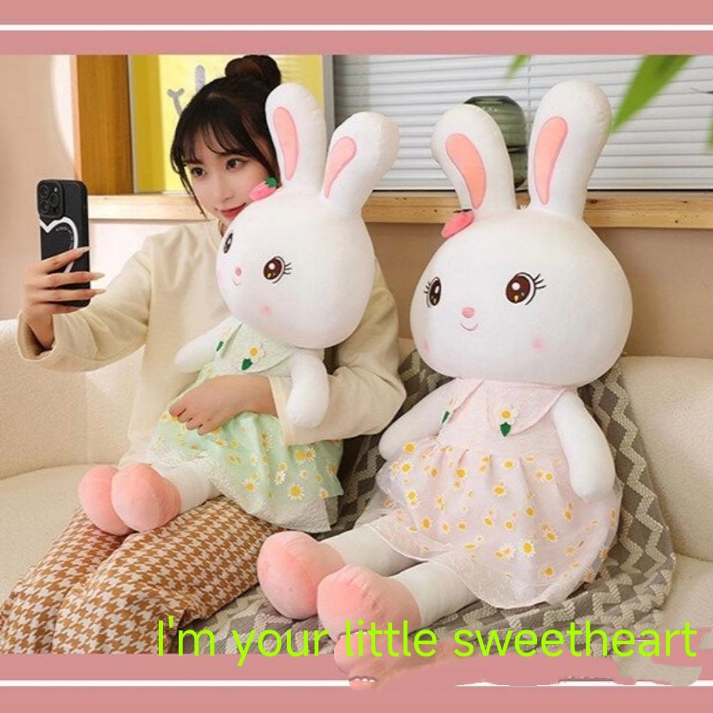 Cute Bunny Plush Toy Soft Rabbit Stuffed Animal Kawaii Bunny Doll Sleeping Pillow Birthday Gift for Kids Girls Soft & Cuddly Bunny Companion for You