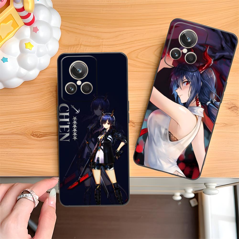 Arknights Chen Matte TPU Mobile Phone Case for Realme 15 14 13 12 11 10 9 Pro Plus T i Lite 5G Colorful Printing Cover