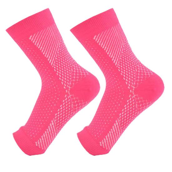 1 Pair Compression Socks Breathable Super Soft Sweat Absorption Fitness Cycling Running Toeless Socks