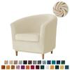 Soft Velvet Club Bath Tub Armchair Covers Stretch Spandex Single Sofa Slipcover Bar Counter with Seat Cushion Cover Home Hotel