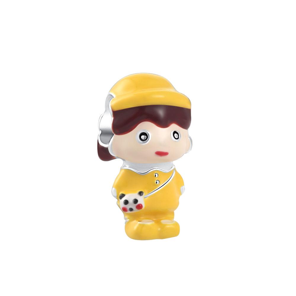 Brand New High Quality Fine Copper Metal Compatible With Authentic Original Bracelet High Quality Fine Jewelry Europe Cute Cartoon Doll Series Dangle