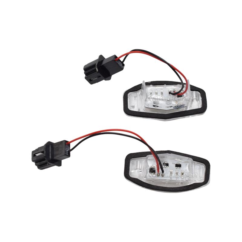 LED License Number Plate Light White For Honda Civic 01-15 Accord 4D 03-17 Odyssey 00-04 Pilot 03-08 Acura MDX RL TSX RDX TL ILX