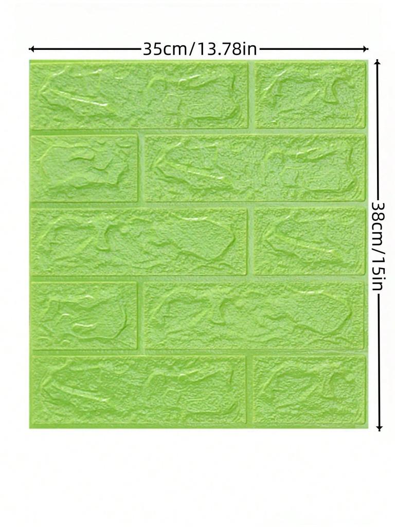 Home Decoration Supplies Wall Decoration Peel Wallpaper Brick Detachable Wallpaper Peel Paste Self-adhesive 5 Sheets 1 Set
