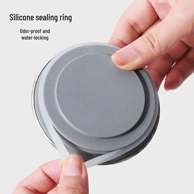 maxcook 304 Stainless Steel Kitchen Sink Strainer and Sealing Lid Set
