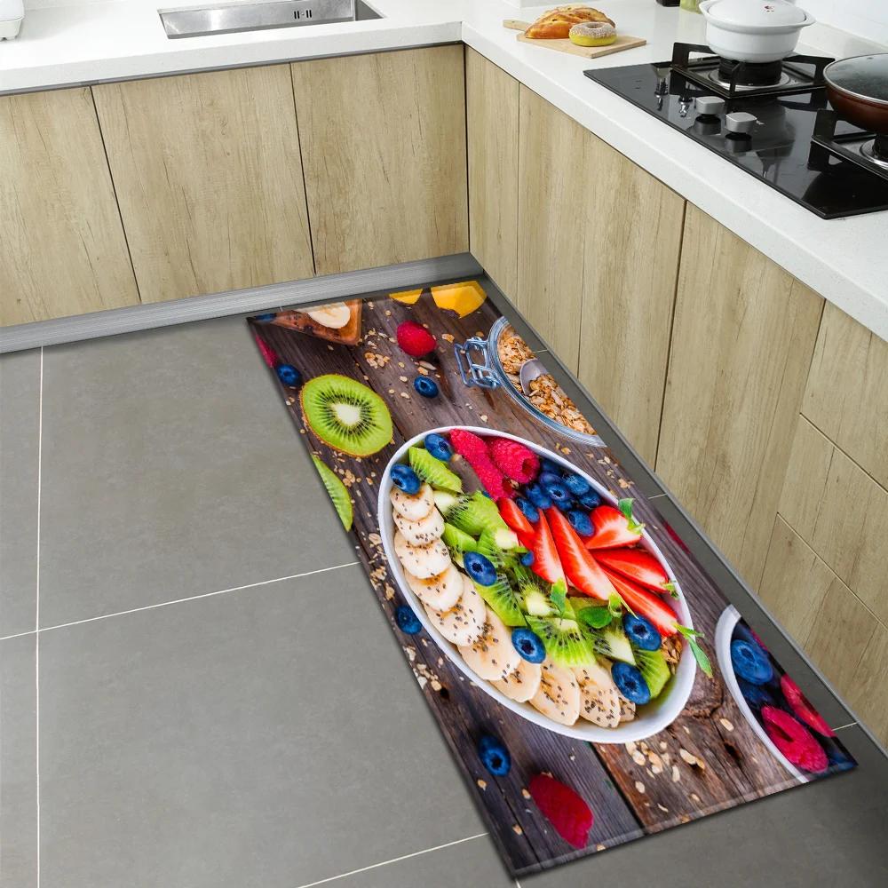 Bedroom Children Living Room Decoration Corridor Bathroom Non-slip Rug Fruit Pattern Kitchen Home Door Mat