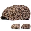 Unisex Leopard Print Newsboy Hat Personalized Painter Beret Caps Spring Autumn Outdoor Leisure Hats Travel Accessories for Women Men