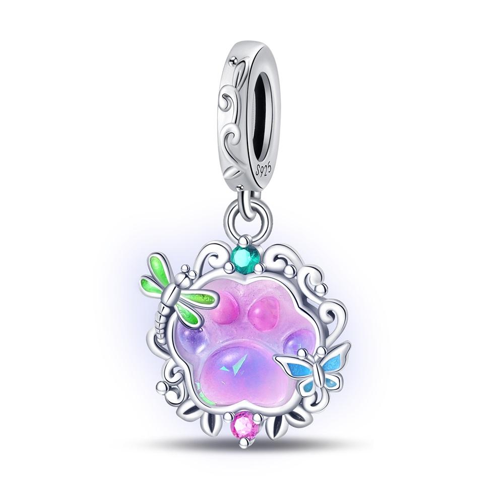 Copper Metal Pink Doll Princess Pink Square Box Charm Bead Component Pendant Bead Component Bead Components Compatible With Charm Bead Component