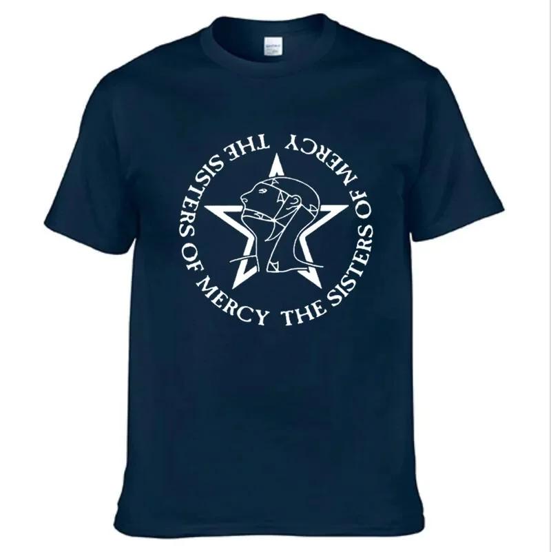 Pánske a dámske tričko The Sisters Of Mercy Tee Post Punk Goth Rocková kapela Tričká Bavlnené topy Tričká Módne oblečenie s krátkym rukávom