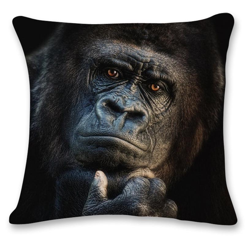 Home Decor Animal World Tiger Lion Pattern Polyester Pillowcase Cushion Cover For Bedroom Living Room Funda De Almohada