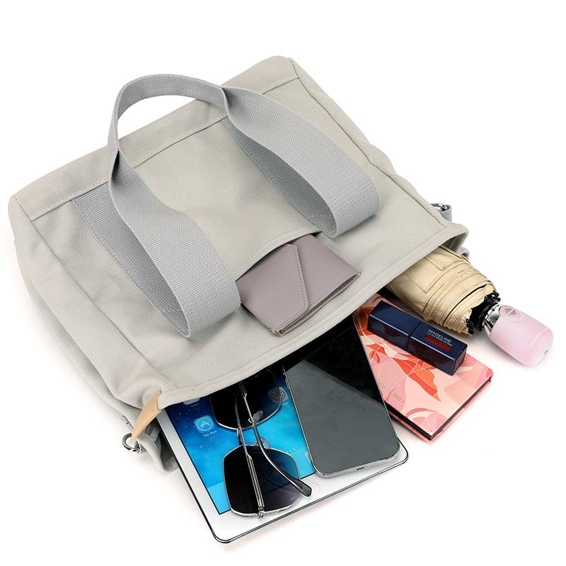 Canvas Large Capacity Commuter Tote Bag Women's Outdoor Shoulder Bag