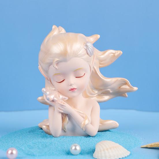 Ocean Girl Ornament Creative Decorative Resin Add Romantic Mermaid Figurine Home Decor