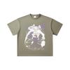 260 GSM Double Yarn 32 Count 100% Cotton Jujutsu Kaisen V35 Mahoraga Print Unisex Heavy Cotton T Shirt
