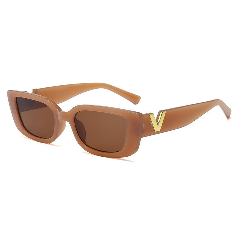 Nouvelles lunettes de soleil à petite monture version coréenne pour femmes, lunettes de soleil carrées à la mode hip-hop