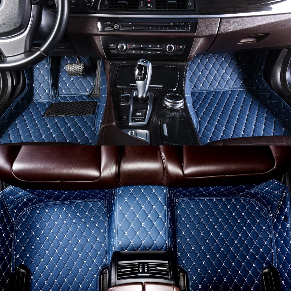 Car Floor Mats For Honda HRV 2014~2019 Center Interior Accessories 100% Fit Leather Carpets Rugs Foot