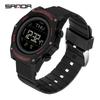 Sanda Unisex Sporty Waterproof Multifunction Electronic Watch for Teens and Students