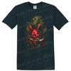 Japoński Smok-Demon Koszulka Czerwony Diabeł Grafika Fajny T-shirt Wzór Artystyczny