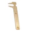 1pc Brass Sliding Gauge Vernier Caliper Ruler Measuring Tool Double Scales Mminch (100mm)