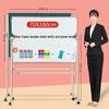 Large Double-Sided Mobile Magnetic Whiteboard for Home or Office