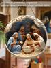 Holy Night Nativity Scene Pendant, Decoration of Home Walls or Doors, 2d Flat Wooden, Christmas Decoration, Gifts for Friends and Family
