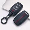 Silicone Key Fob Cover with Keychain for Dodge Durango Challenger Charger Chrysler 300 for Jeep Grand Cherokee Grand Wagoneer Protective Case Fits 6