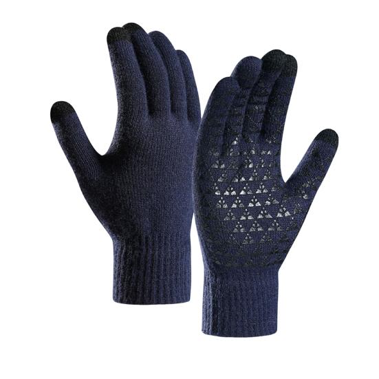 Winter Gloves for Men And Women Non-Slip Touchscreen Thermal Gloves Velvet Lined Gloves for Cold Weather Hiking Skiing Cycling