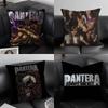 P-Panteras  Rock Band Pillow Case  Plush Fabric Soft  Pillowcase Double Sided Print Cushion Cover Household Gifts