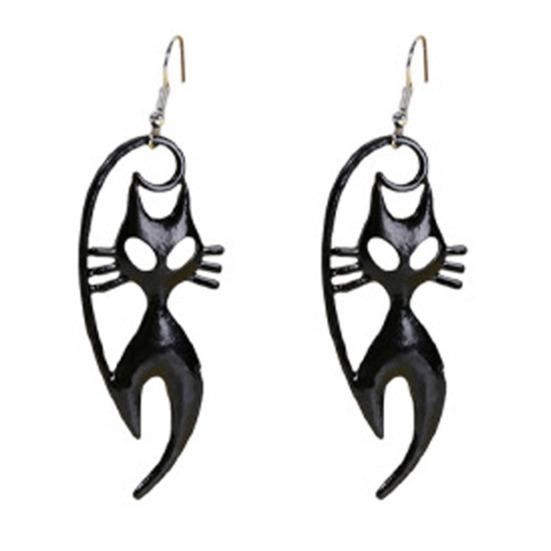 Fashionable Holiday Costume Jewelry 1 Pair Halloween Earrings for Women, Skeleton Spider Pumpkin Women Ghost Bat Dangle Earrings, Gothic Accessories