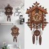 Handgefertigte Holzuhr im Hausstil, Wanduhr, Kunst, Vintage-Dekoration