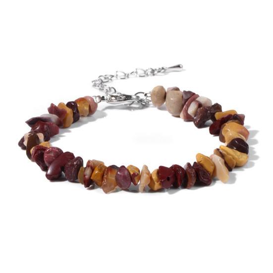 Dames Armband Onregelmatige Kralen Decoratie Verstelbare Lengte Niet-vervagende Armband Pols Sieraden Veelzijdige Accessoires