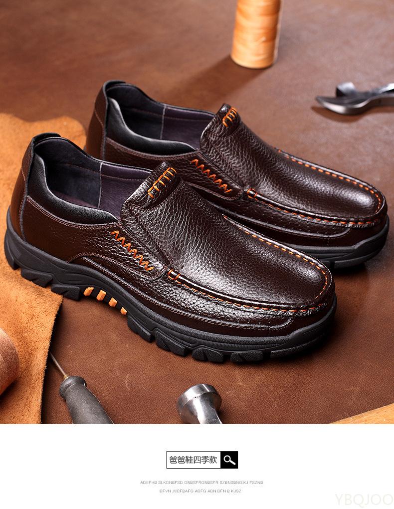 Echte Leren Schoenen Heren Loafers Zacht Koeienleer Heren Casual Schoenen Nieuw Herenschoeisel Zwart Bruin Instappers