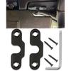 Für Jeep Sonnenblenden-Reparaturset, Sonnenblenden-Clips aus Aluminiumlegierung Kompatibel mit Jeep Wrangler JK 2018 / Wrangler JL 2018 / JT Gladiator - Upgrade